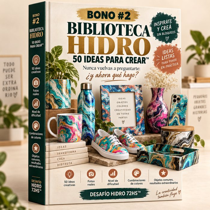 Portada del bono Biblioteca Hidro 50 Ideas para Crear
