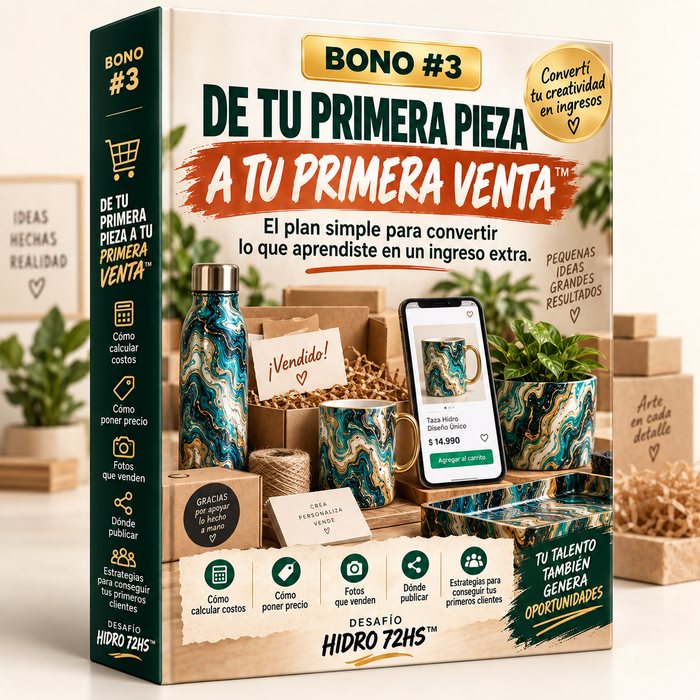 Portada del bono De Tu Primera Pieza a Tu Primera Venta